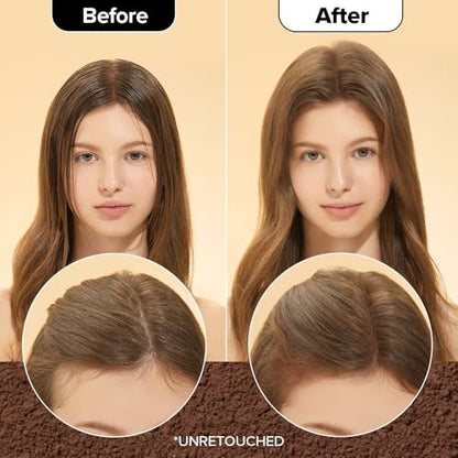 I DEW CARE Biotin Clarifying Dry Shampoo - Tap Secret Brown | Strengthening & Volumizing Powder for Brunettes | Refillable, Travel Size, Non-Aerosol | Korean Ginseng Infused | 0.26 Oz Avelisse