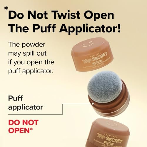 I DEW CARE Biotin Clarifying Dry Shampoo - Tap Secret Brown | Strengthening & Volumizing Powder for Brunettes | Refillable, Travel Size, Non-Aerosol | Korean Ginseng Infused | 0.26 Oz Avelisse