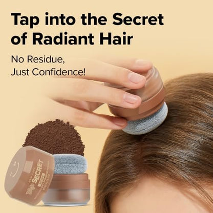 I DEW CARE Biotin Clarifying Dry Shampoo - Tap Secret Brown | Strengthening & Volumizing Powder for Brunettes | Refillable, Travel Size, Non-Aerosol | Korean Ginseng Infused | 0.26 Oz Avelisse