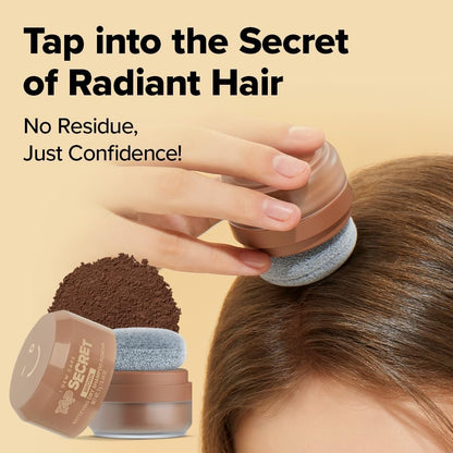 I DEW CARE Biotin Clarifying Dry Shampoo - Tap Secret Brown | Strengthening & Volumizing Powder for Brunettes | Refillable, Travel Size, Non-Aerosol | Korean Ginseng Infused | 0.26 Oz Avelisse