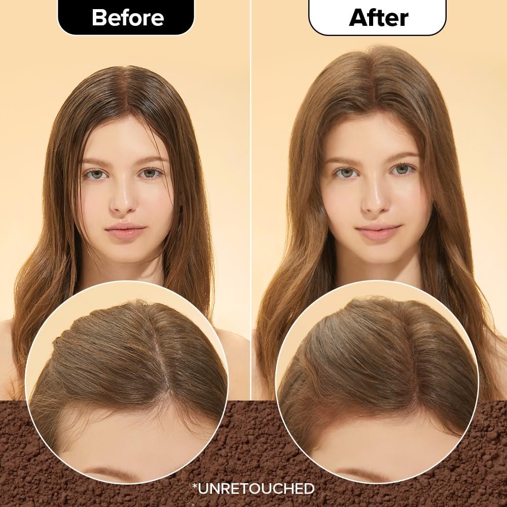 I DEW CARE Biotin Clarifying Dry Shampoo - Tap Secret Brown | Strengthening & Volumizing Powder for Brunettes | Refillable, Travel Size, Non-Aerosol | Korean Ginseng Infused | 0.26 Oz Avelisse