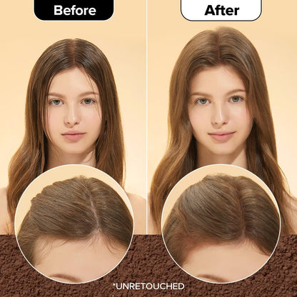 I DEW CARE Biotin Clarifying Dry Shampoo - Tap Secret Brown | Strengthening & Volumizing Powder for Brunettes | Refillable, Travel Size, Non-Aerosol | Korean Ginseng Infused | 0.26 Oz Avelisse