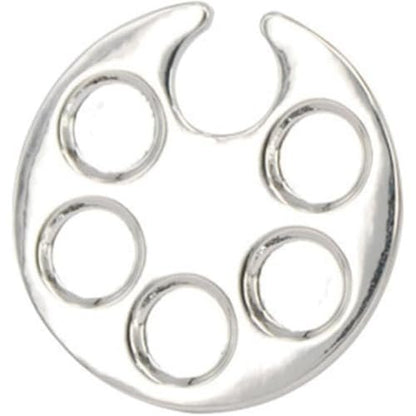 Silver Mini Manicure Palette – Metal Paint Palette for Nail Art & Makeup