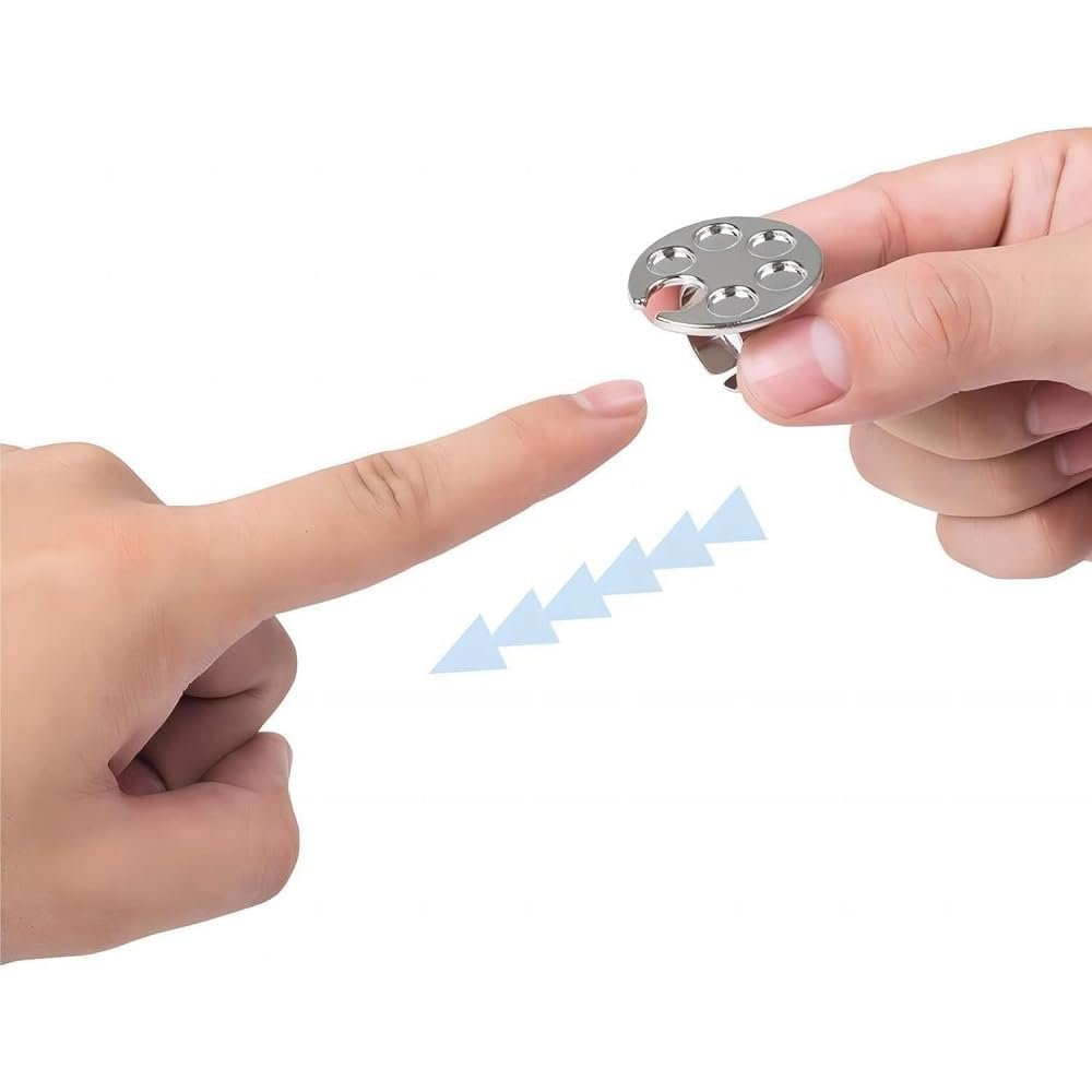 Silver Mini Manicure Palette – Metal Paint Palette for Nail Art & Makeup - görsel 15
