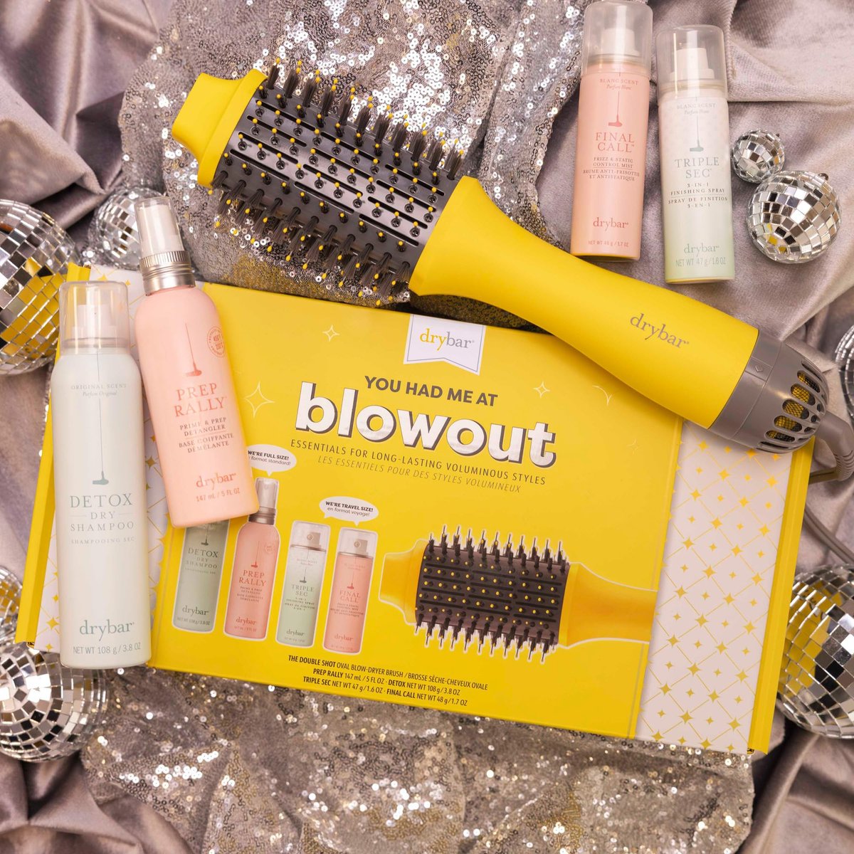 Drybar You Had Me at Blowout Kit | Refresh, Prime, Style, Texturize & Finish for 8-Hour Volume Avelisse