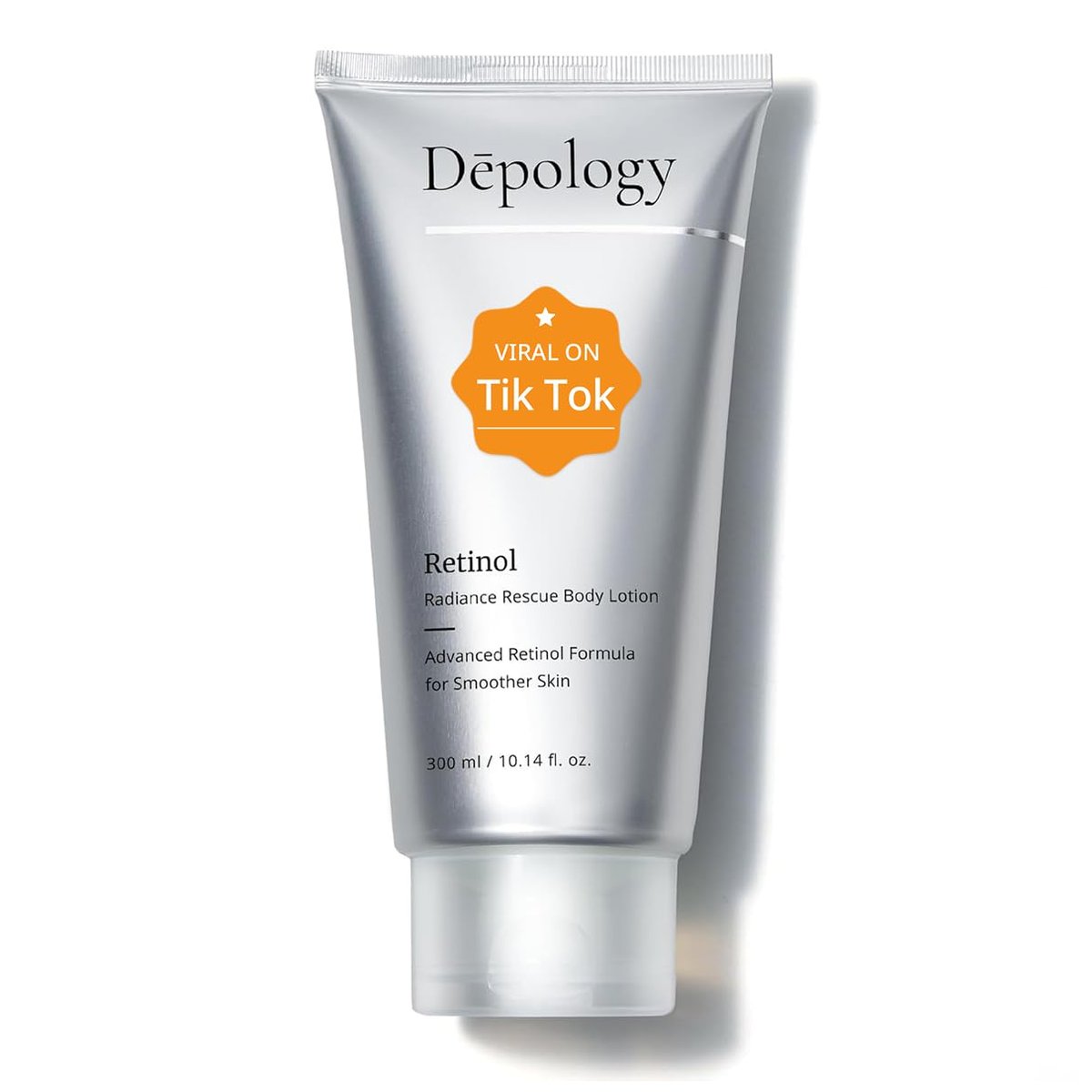 Depology Ultra-Size Firming Retinol Body Lotion for Crepey Skin & Keratosis Pilaris - Anti-Aging Moisturizer with 0.05% Retinol, AHA & Collagen, 10.14 fl oz Avelisse