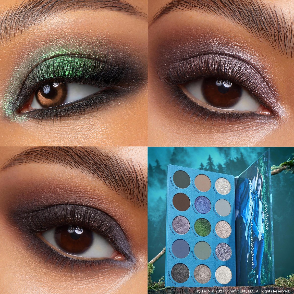 ColourPop Twilight Eyeshadow Palette - Limited Edition, Metallic & Matte Finishes, High-Pigment Long-Wearing Eye Makeup (0.3 oz) Avelisse