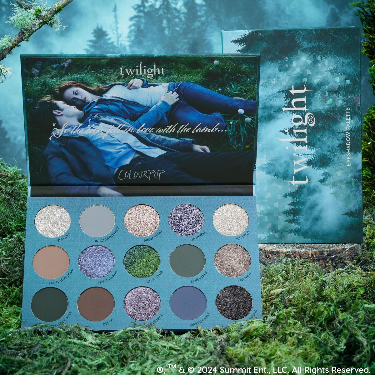 ColourPop Twilight Eyeshadow Palette - Limited Edition, Metallic & Matte Finishes, High-Pigment Long-Wearing Eye Makeup (0.3 oz) Avelisse