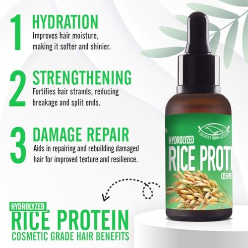 Artekas Innovation HYDROLYZED Rice Protein Liquid - Cosmetic Grade for Homemade Skin & Hair Care - 30g / 1oz Avelisse
