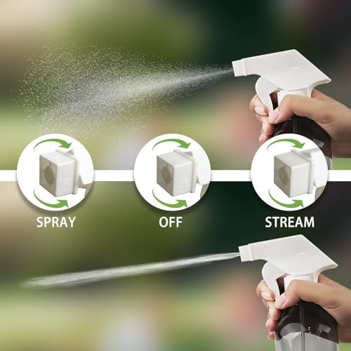 YOLCAR 300ml Clear Black Plastic Spray Bottle – Premium Adjustable Nozzle for Garden, Hair Care & Cleaning - görsel 8