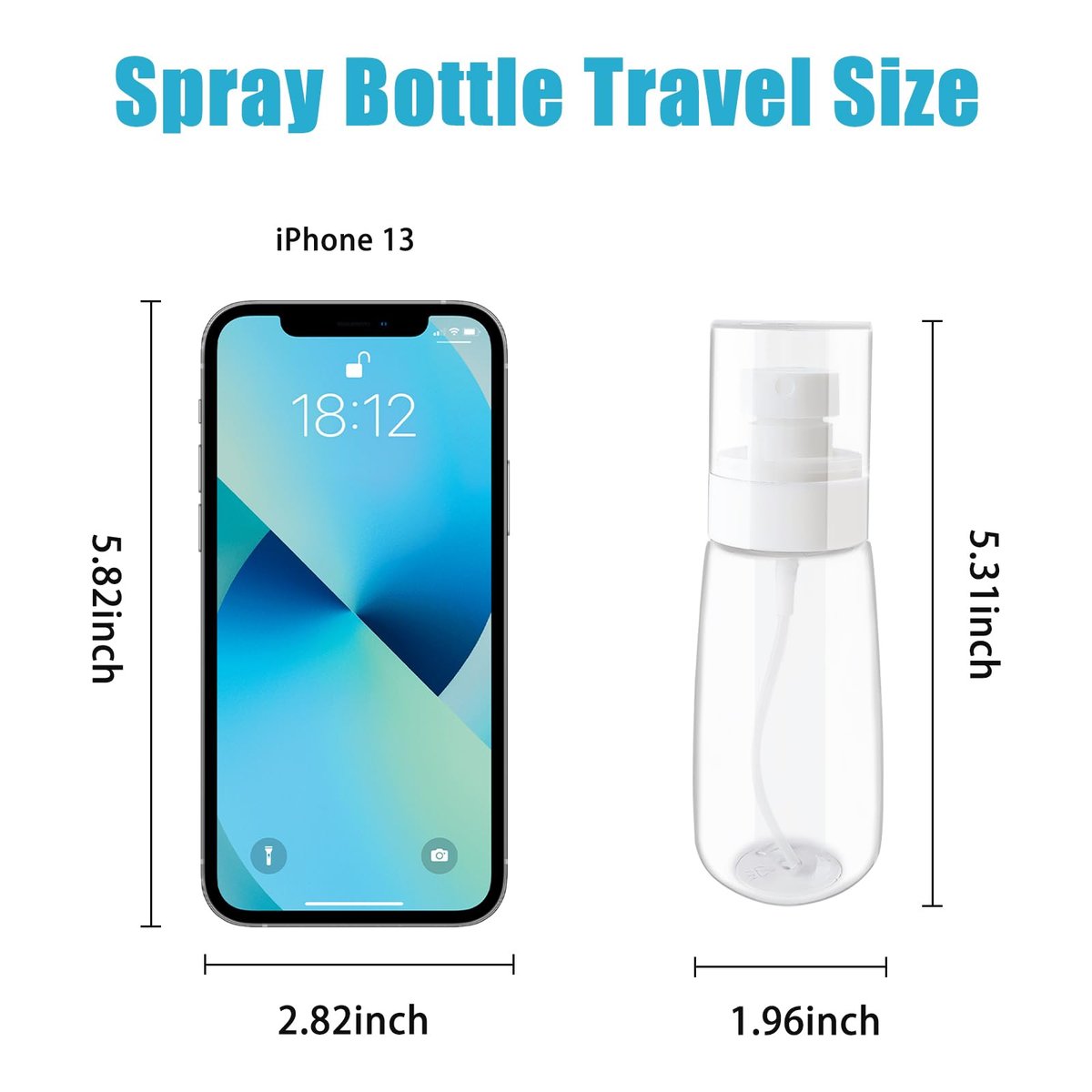 YOLCAR Travel Size Spray Bottle 100ml – Clear PETG Plastic, Leak-Proof for Beauty Essentials Home & Travel - görsel 5