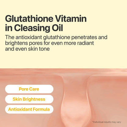 numbuzin No.5 Cleansing Oil - Glutathione & Vitamin C Cleanser for Pores, Sebum & Dark Spots - Makeup Removal & Radiance Boost - 6.76 fl oz