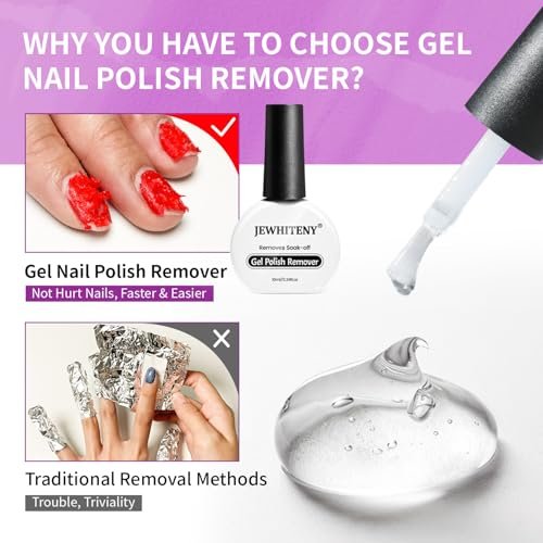 JEWHITENY Gel Nail Polish Remover - Effective Acetone Solution for Salon-Quality Results - görsel 8