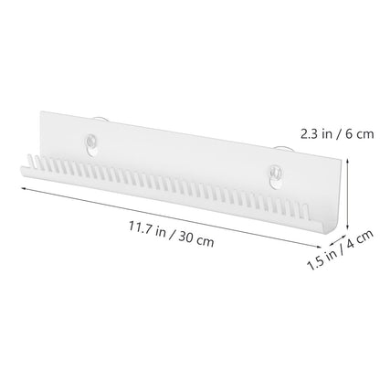 FRCOLOR Acrylic Wig Stand White Display Holder - 11.8 Inch Compact Wig Rack for Home and Salon Use