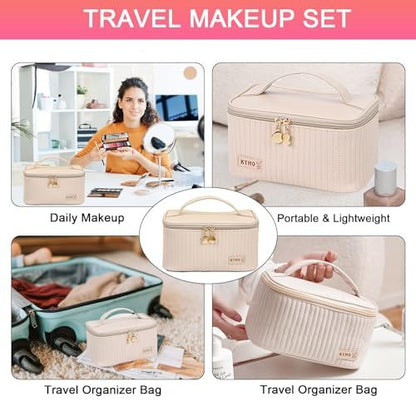 All in One Makeup Kit for Women, Teens & Girls – Complete Travel Makeup Set with Eyeshadow, Lipstick, Eyeliner, Eyebrow Pencil & Brush Set – Perfect for Beginners and Professionals (Natural) Avelisse