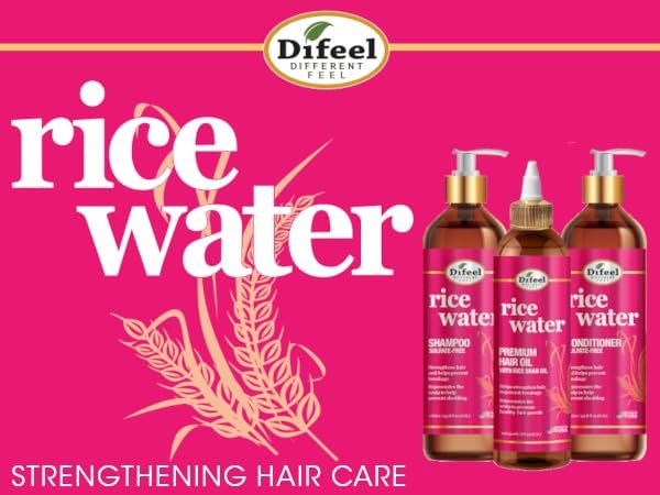 Difeel Rice Water Leave-in Conditioning Spray 8 oz. – Moisturizing Leave In Conditioner for Dry Damaged Hair - görsel 17
