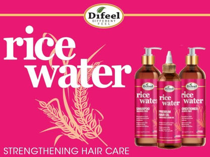 Difeel Rice Water Leave-in Conditioning Spray 8 oz. – Moisturizing Leave In Conditioner for Dry Damaged Hair