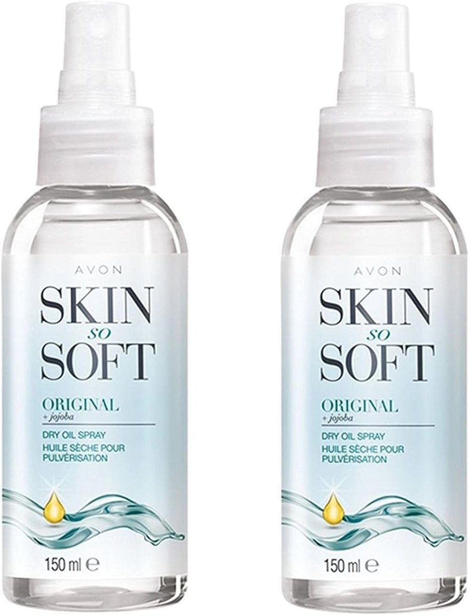 AVON SKIN SO SOFT Original Dry Oil Spray – 5 fl oz (2-Pack) | Lightweight, Non-Greasy Moisturizing Body Oil Avelisse