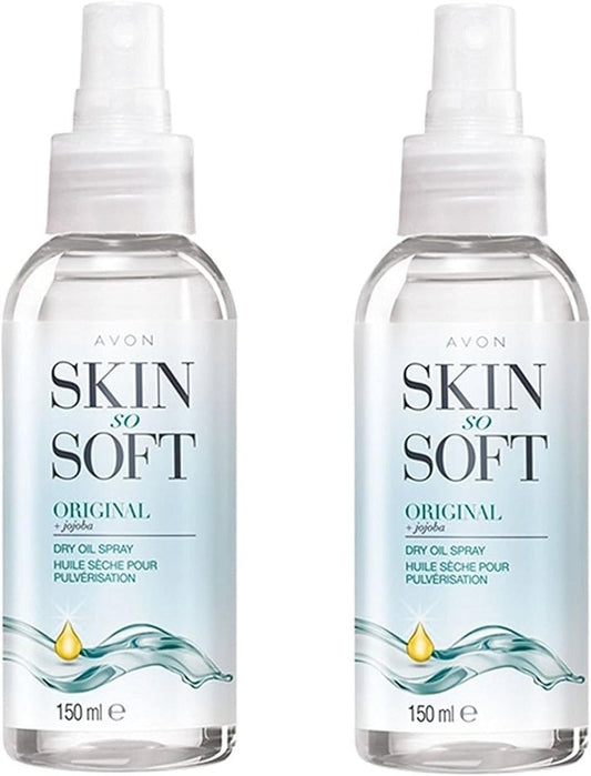 AVON SKIN SO SOFT Original Dry Oil Spray – 5 fl oz (2-Pack) | Lightweight, Non-Greasy Moisturizing Body Oil Avelisse