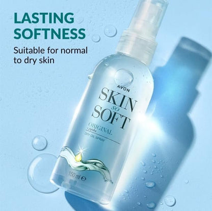 AVON SKIN SO SOFT Original Dry Oil Spray – 5 fl oz (2-Pack) | Lightweight, Non-Greasy Moisturizing Body Oil Avelisse