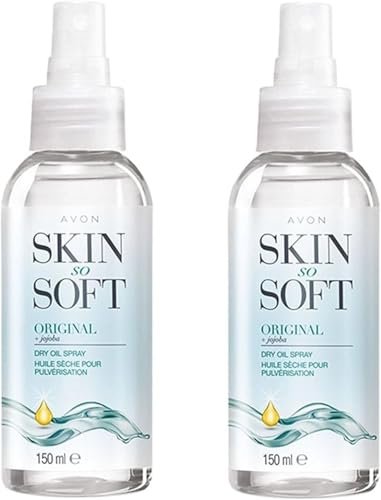 AVON SKIN SO SOFT Original Dry Oil Spray – 5 fl oz (2-Pack) | Lightweight, Non-Greasy Moisturizing Body Oil Avelisse