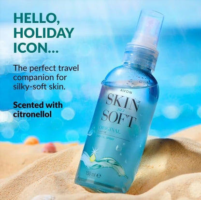 AVON SKIN SO SOFT Original Dry Oil Spray – 5 fl oz (2-Pack) | Lightweight, Non-Greasy Moisturizing Body Oil Avelisse