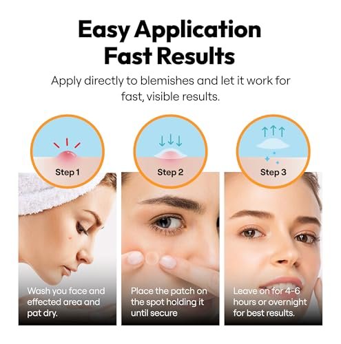 300 Pimple Patches – Hydrocolloid Zit Stickers with Salicylic Acid, Tea Tree & Calendula | Overnight Blemish Care - görsel 8