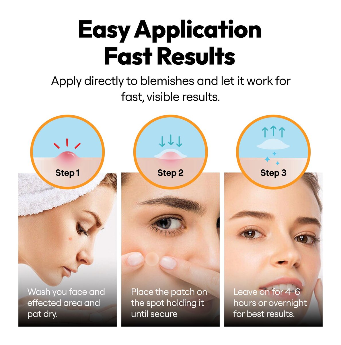 300 Pimple Patches – Hydrocolloid Zit Stickers with Salicylic Acid, Tea Tree & Calendula | Overnight Blemish Care - görsel 7