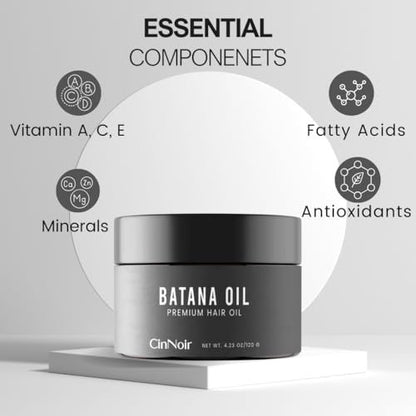 Dr Sebi Batana Oil for Hair Growth - 100% Raw Batana Oil, Organic & Natural, Cold-Pressed Sourced from Honduras, For Thicker & Stronger Hair, 4.23 oz for Men and Women Avelisse
