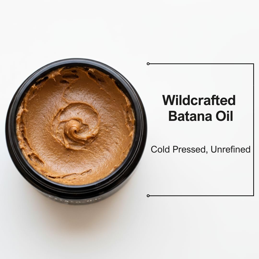 Dr Sebi Batana Oil for Hair Growth - 100% Raw Batana Oil, Organic & Natural, Cold-Pressed Sourced from Honduras, For Thicker & Stronger Hair, 4.23 oz for Men and Women Avelisse