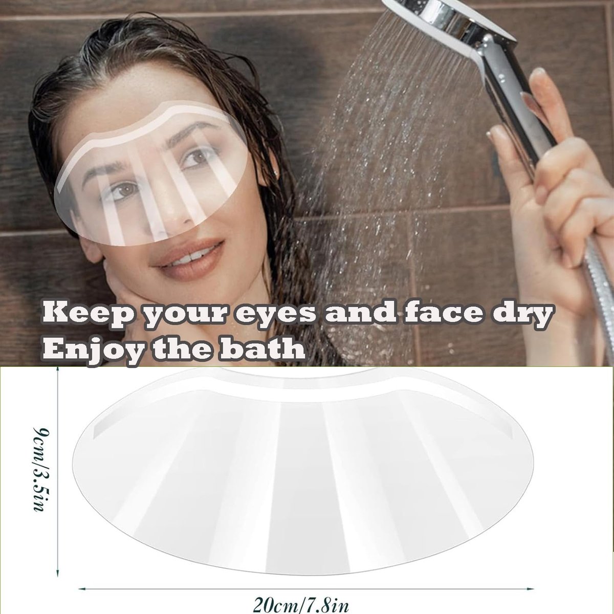 CLOEWCL 30 Pack Disposable Clear Plastic Eye Shield for Showering, Post-Surgery Protection, Lash Aftercare, Salon Use - görsel 7