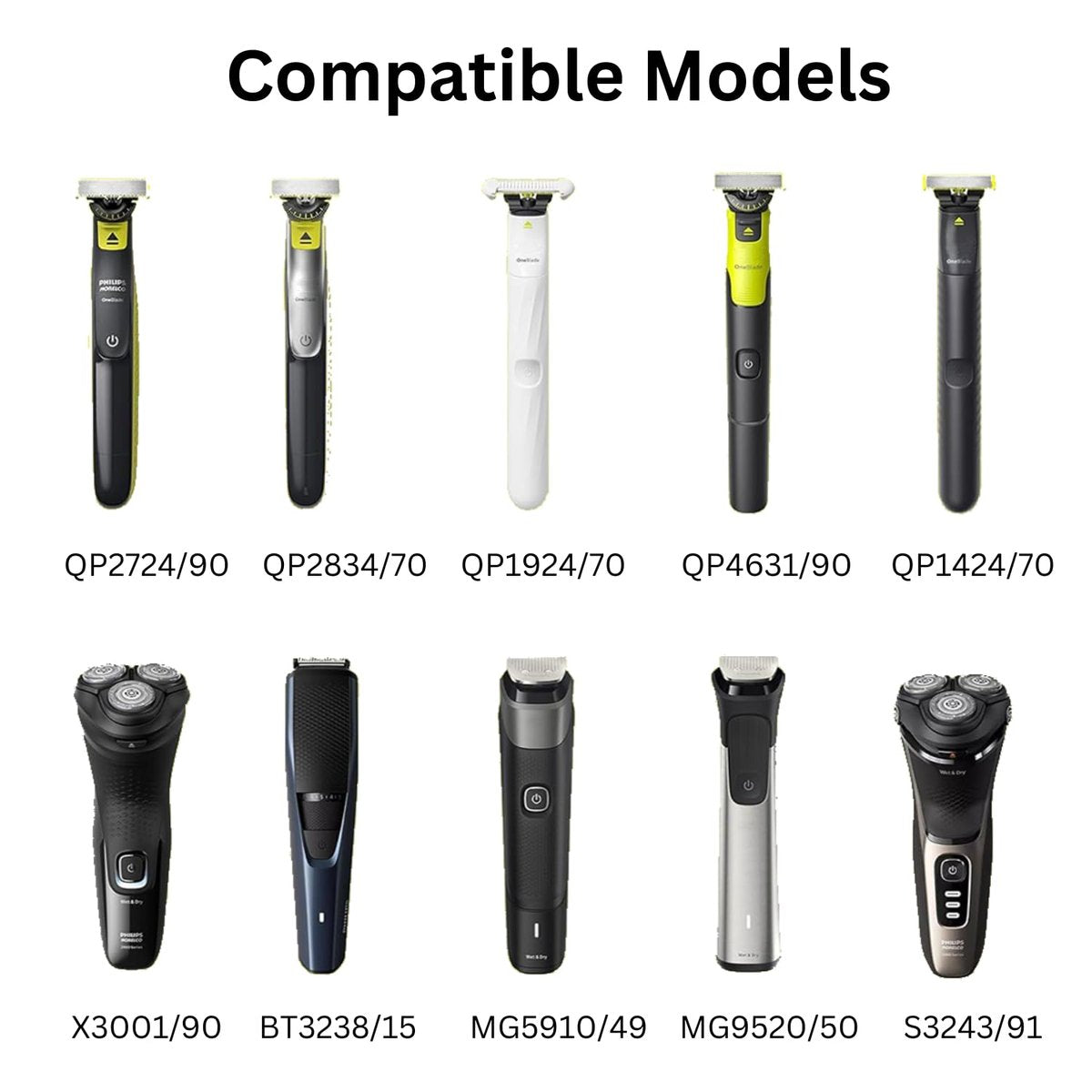 VCUMCLNR 5V Replacement Charger Compatible with Philips Norelco OneBlade and Multigroom Series - görsel 7