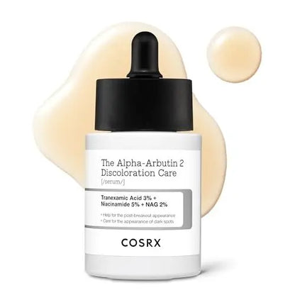COSRX 2% Alpha Arbutin Discoloration Care Face Serum with Niacinamide, Glutathione & Tranexamic Acid - Dark Spot & Uneven Tone Corrector, Daily Korean Skincare for Men and Women, 1.7 fl oz Avelisse