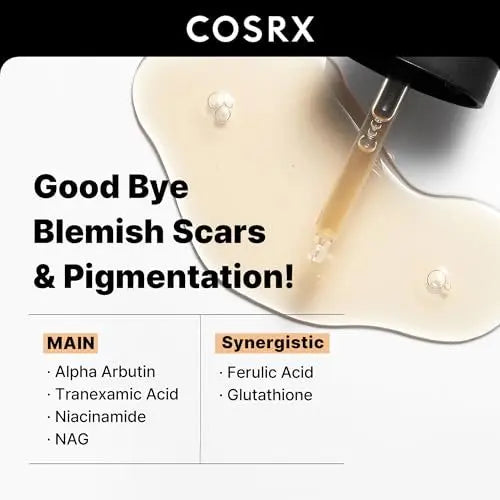 COSRX 2% Alpha Arbutin Discoloration Care Face Serum with Niacinamide, Glutathione & Tranexamic Acid - Dark Spot & Uneven Tone Corrector, Daily Korean Skincare for Men and Women, 1.7 fl oz Avelisse