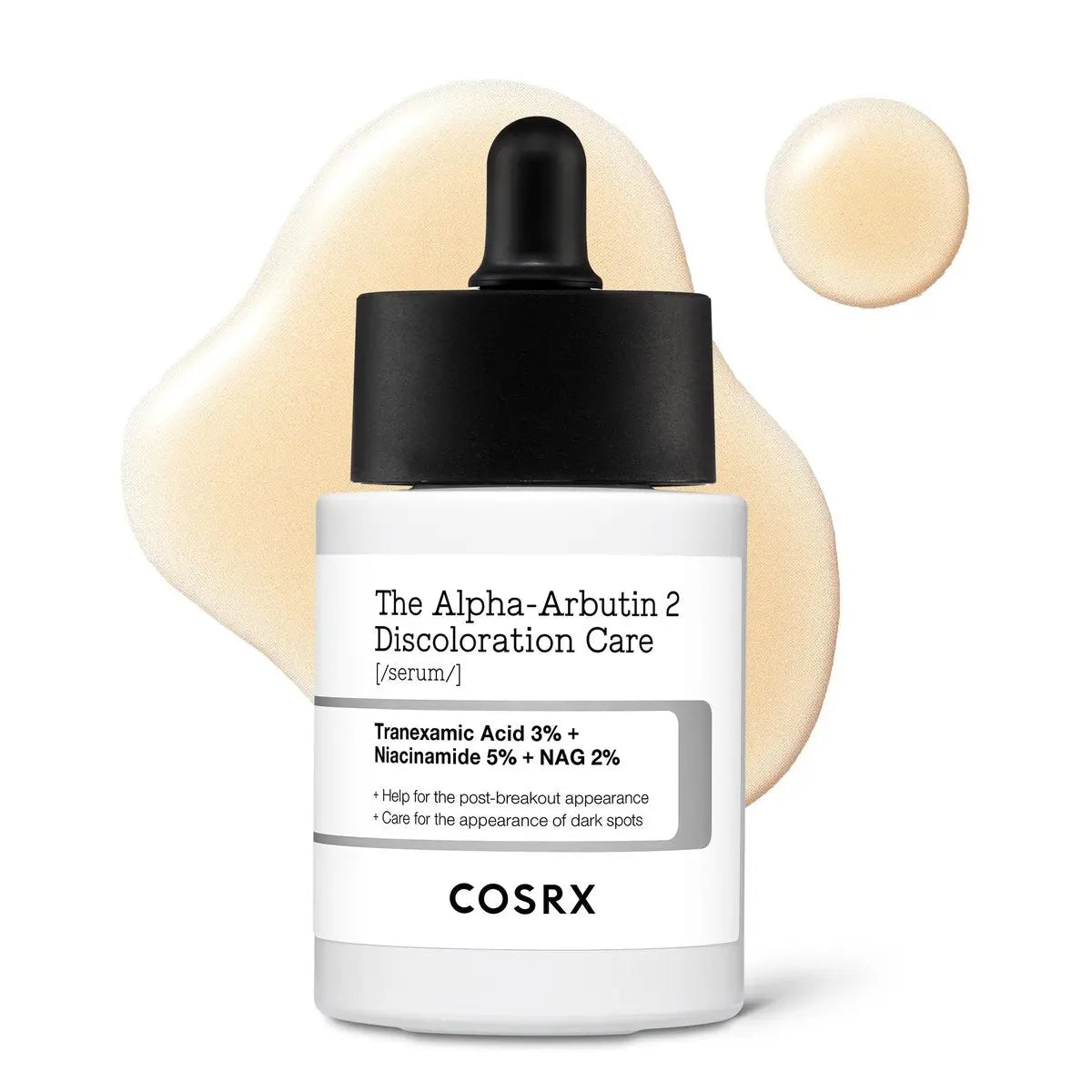 COSRX 2% Alpha Arbutin Discoloration Care Face Serum with Niacinamide, Glutathione & Tranexamic Acid - Dark Spot & Uneven Tone Corrector, Daily Korean Skincare for Men and Women, 1.7 fl oz Avelisse