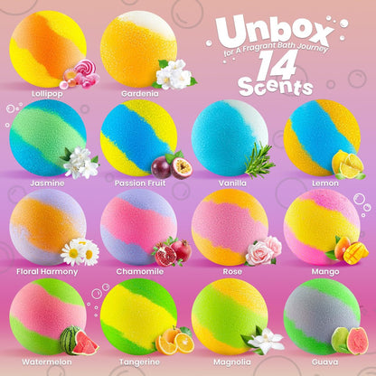 Bath Bombs for Kids with Surprise Inside – 28 Fun Fizzy Shower Bombs with Land & Sea Animal Toys, Non-Toxic, Birthday Party Favors & Stocking Stuffers for Girls and Boys Avelisse