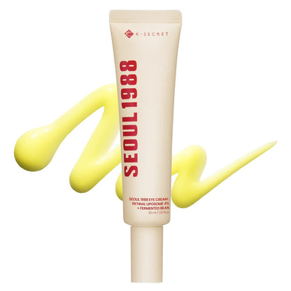 K-SECRET SEOUL 1988 Retinal Eye Cream – Advanced Retinal Liposome 4% & Fermented Bean for Dark Circles & Fine Lines | Korean Skincare, 30ml Avelisse