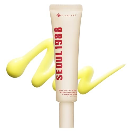 K-SECRET SEOUL 1988 Retinal Eye Cream – Advanced Retinal Liposome 4% & Fermented Bean for Dark Circles & Fine Lines | Korean Skincare, 30ml Avelisse