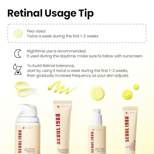 K-SECRET SEOUL 1988 Retinal Cream – Advanced Retinal Liposome 1% & Fermented Rice Extract for Fine Lines & Texture, Korean Skincare, 50ml Avelisse