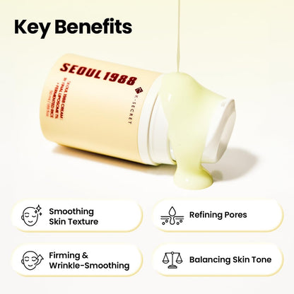 K-SECRET SEOUL 1988 Retinal Cream – Advanced Retinal Liposome 1% & Fermented Rice Extract for Fine Lines & Texture, Korean Skincare, 50ml Avelisse