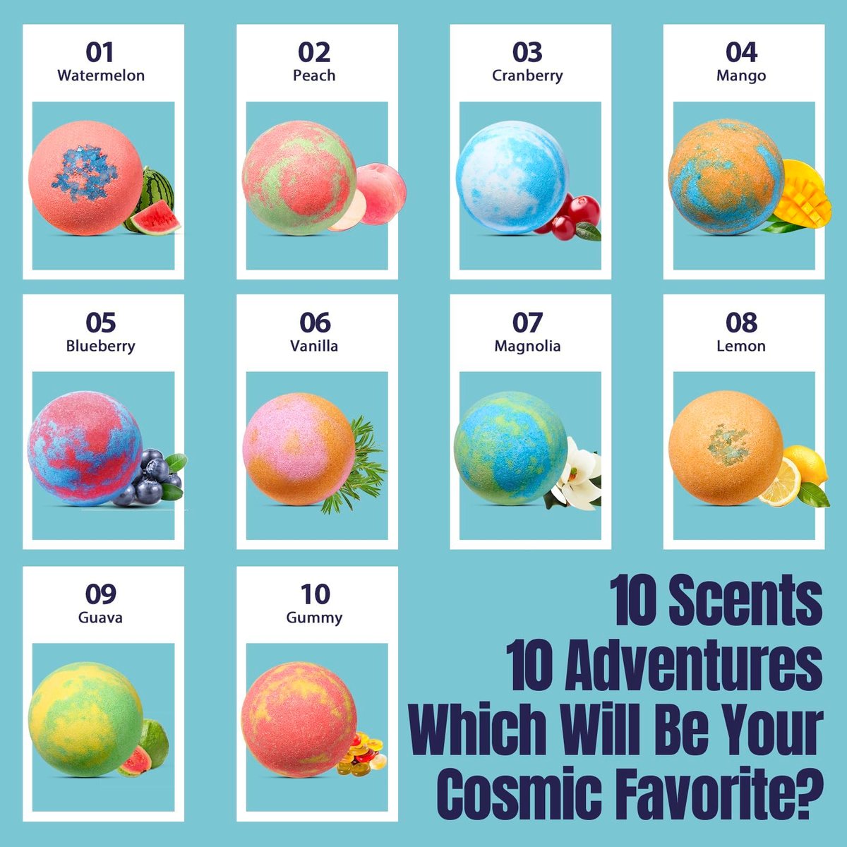 20 Pack Galaxy Bath Bombs for Kids with Space Explorer Toys - Cosmic Adventure Bath Bombs with Astronauts, Rockets, Planets & Glow-in-The-Dark Aliens Inside, End-of-School Year Gifts Avelisse