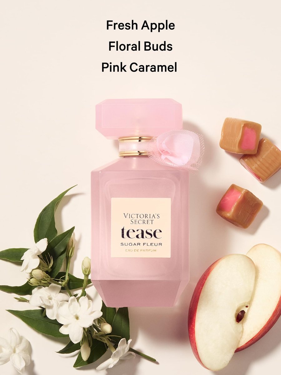 Victoria's Secret Tease Sugar Fleur Eau de Parfum 1.7 oz - Fresh Apple & Pink Caramel Avelisse