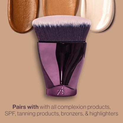Anisa Beauty Pinnacle Face & Body Brush - Large Vegan Foundation, Powder & Self Tanning Bronzer Brush