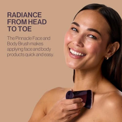 Anisa Beauty Pinnacle Face & Body Brush - Large Vegan Foundation, Powder & Self Tanning Bronzer Brush