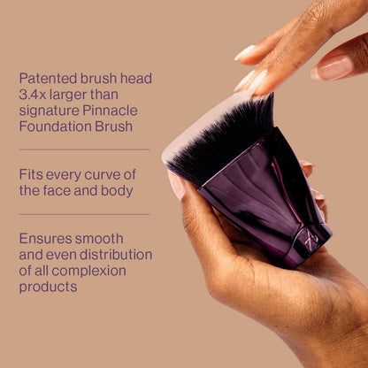 Anisa Beauty Pinnacle Face & Body Brush - Large Vegan Foundation, Powder & Self Tanning Bronzer Brush
