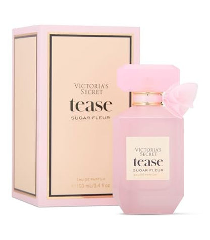 Victoria's Secret Tease Sugar Fleur Eau de Parfum - Fresh Apple, Floral Bud & Pink Caramel - Women's Perfume, 3.4 oz Avelisse