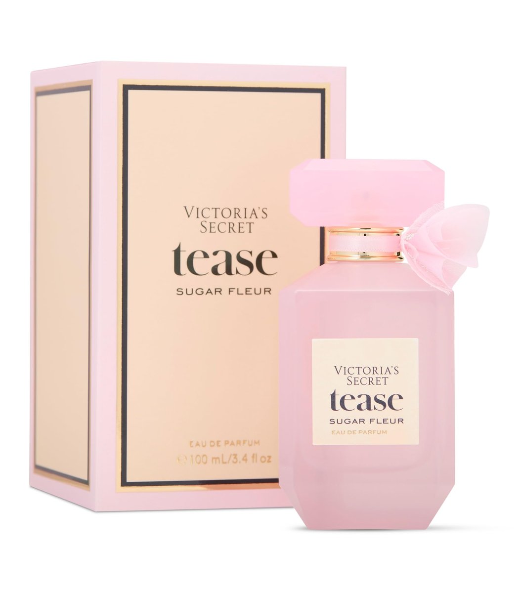 Victoria's Secret Tease Sugar Fleur Eau de Parfum - Fresh Apple, Floral Bud & Pink Caramel - Women's Perfume, 3.4 oz Avelisse