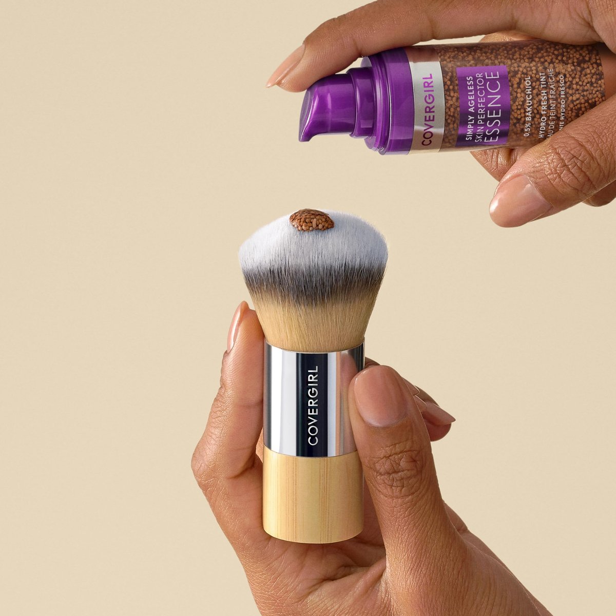 CoverGirl Blending Foundation Brush – Bamboo Handle, Beige Bristles - görsel 12
