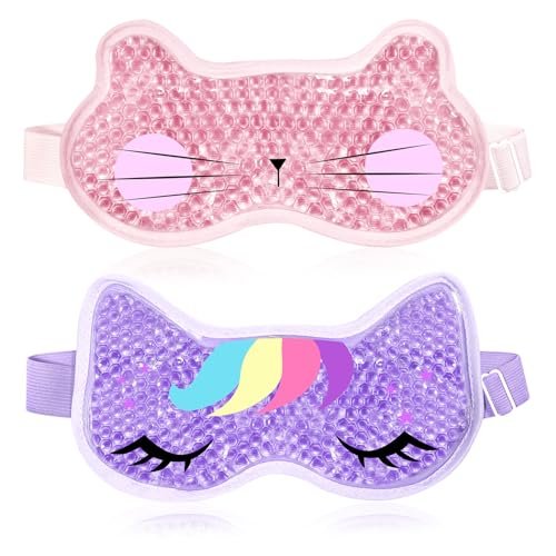 CONBELLA 2-Pack Cooling Eye Mask Gel Eye Mask - Reusable Hot Cold Therapy for Puffiness, Dark Circles, Eye Bags, Dry Eyes - görsel 2