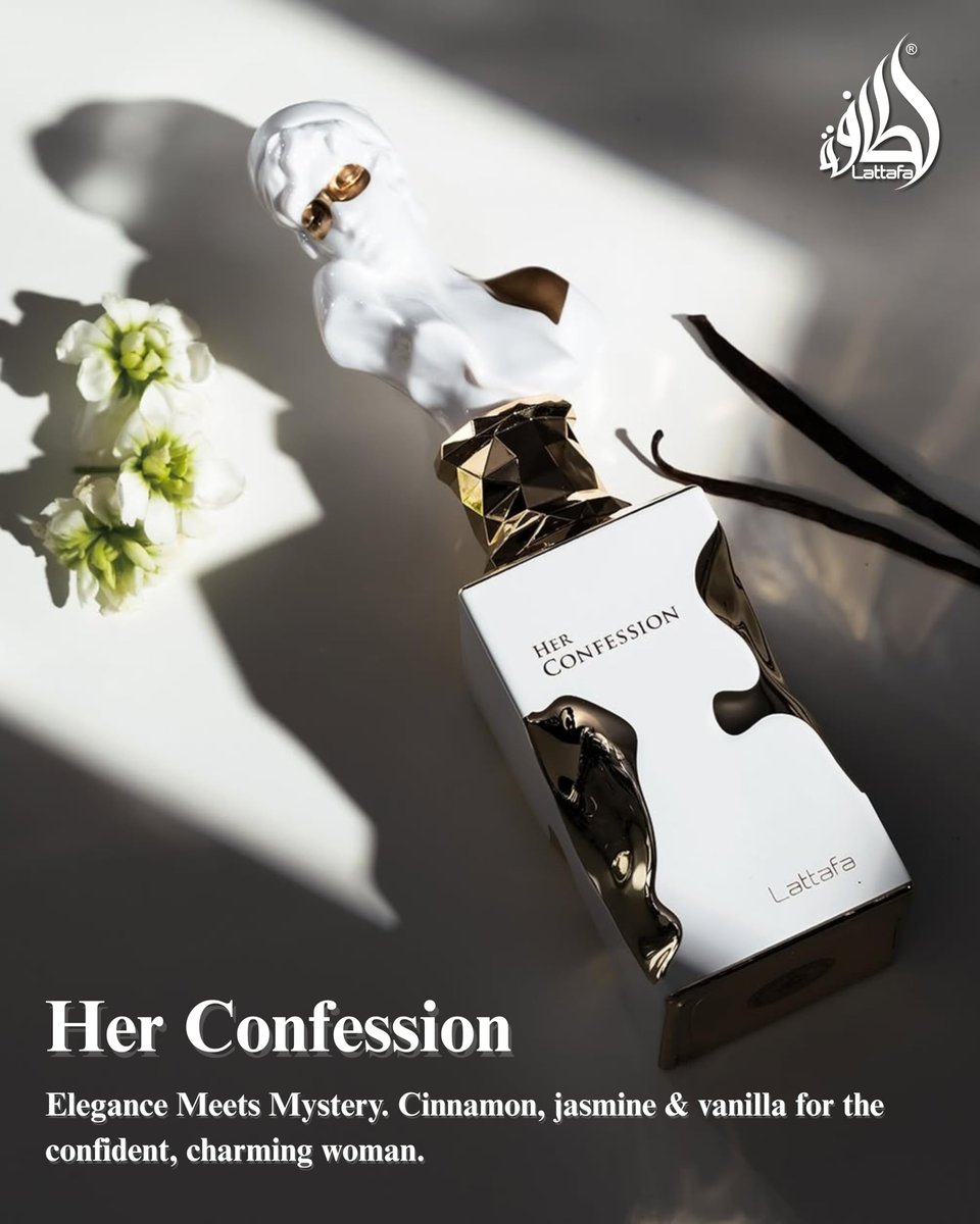 Lattafa Her Confession Eau de Parfum for Women - Vanilla, Floral, Amber, Musk - Long-Lasting 3.4 oz (100 ml) Avelisse